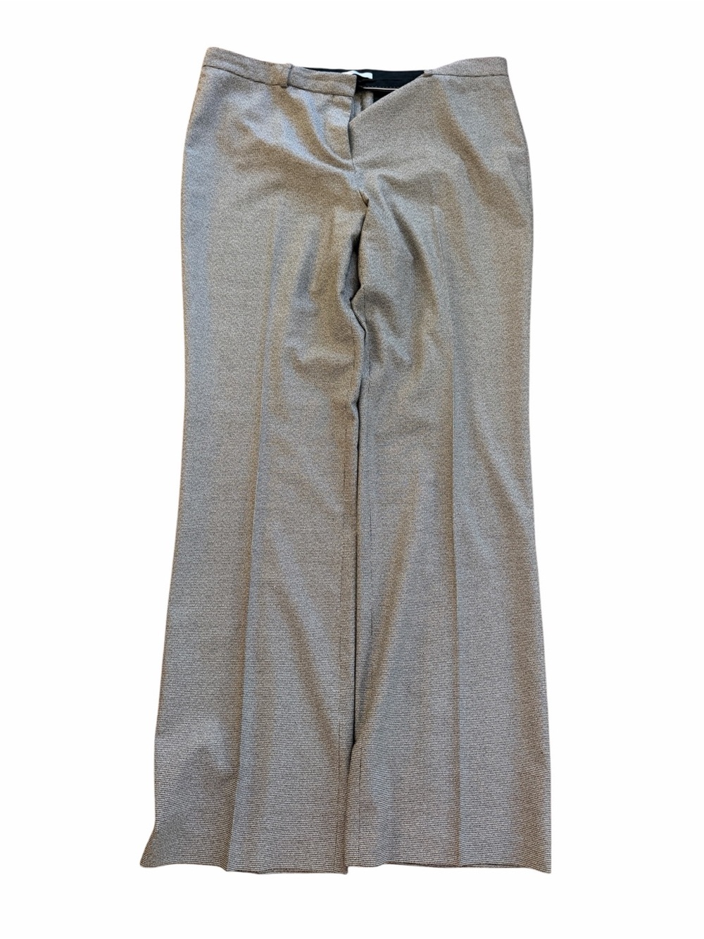 Boss Women's Light Gray Wide-Leg Trousers